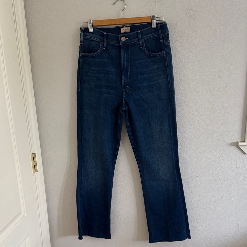 Mother The Hustler Ankle Fray Jeans in Home Movies size 31